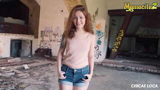 FETELE LOCA - Shelley Fericire - Parul Cret Teen Riscant Sex în Public Cu Călduri Străin